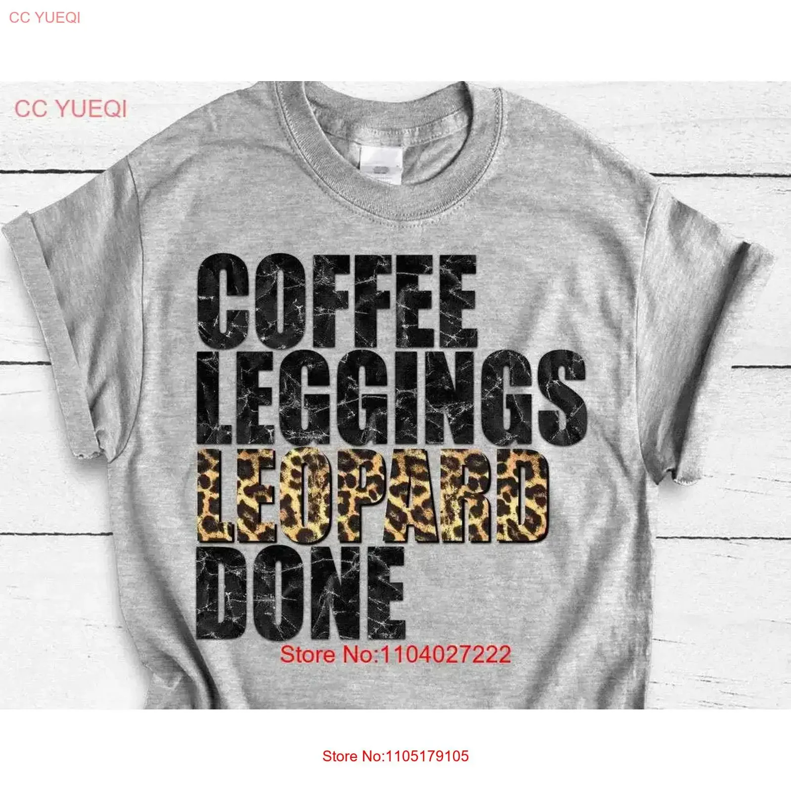 Coffee Leggings Leopard Done Womens T Shirt With Sayings I Love Trendy For Mom Are Life Cute Girl vintage Washed graphic Soft