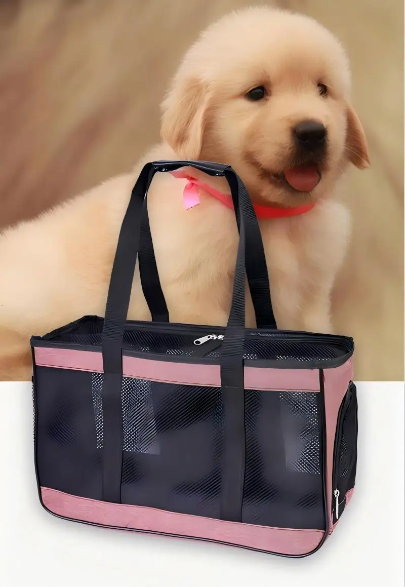 Portable Foldable Pet Carrier Backpack Breathable Mesh for Puppy Small Cat Rabbit Outdoor Travel Carry Bag