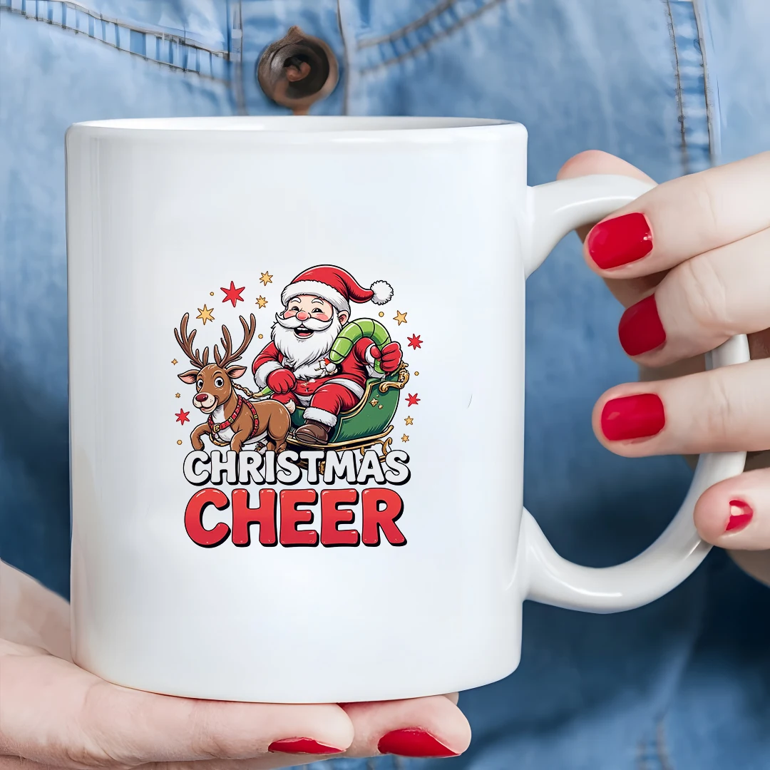 

11oz Santa Claus Mug + Kids' Hot Drink Cup + Festive Mood Cup + Family Office Cup