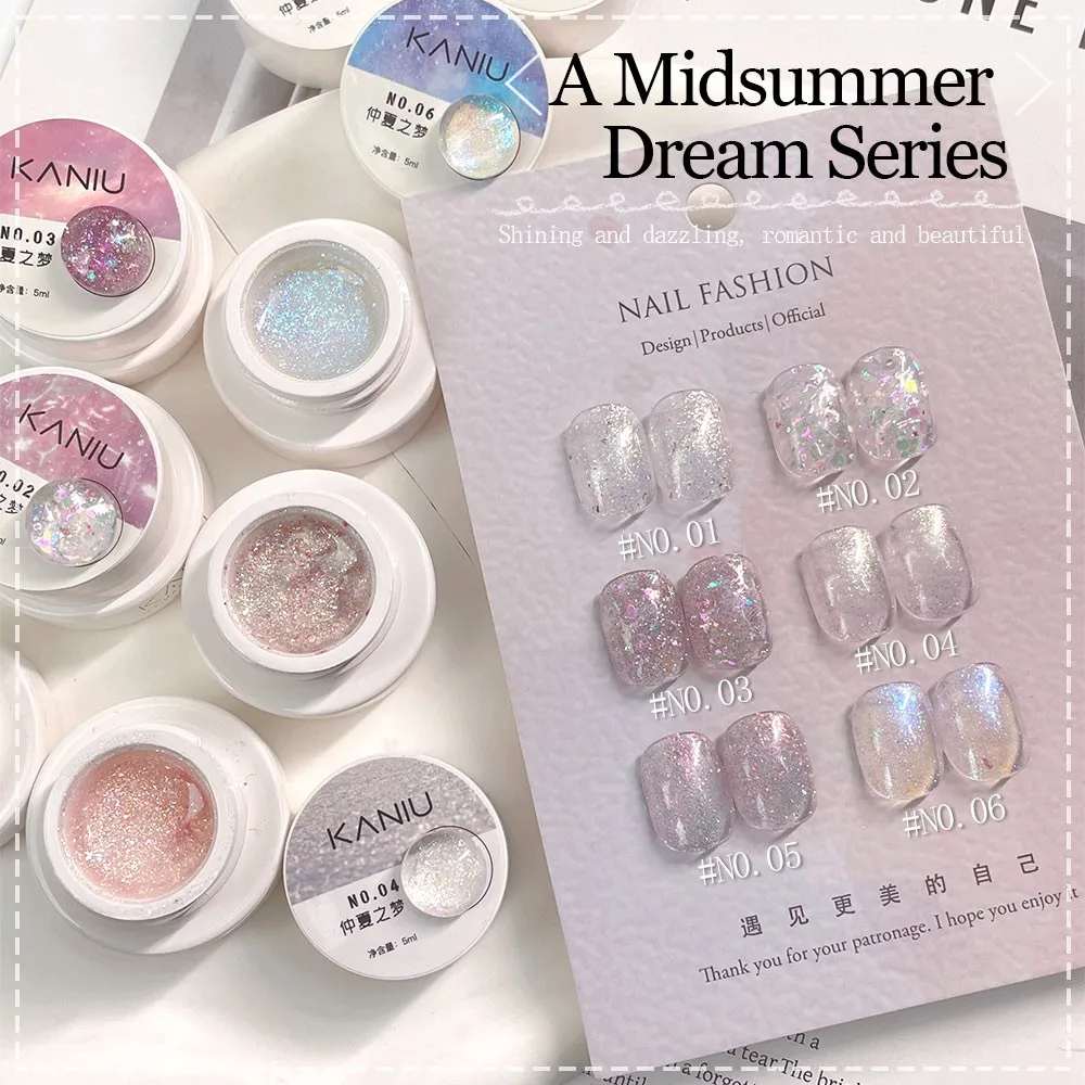 5 مللي ليزر قوس قزح المغناطيسي عين القط جل عاكس تألق ليزر قوس قزح جل شبه دائم الأشعة فوق البنفسجية LED جل أظافر ملون