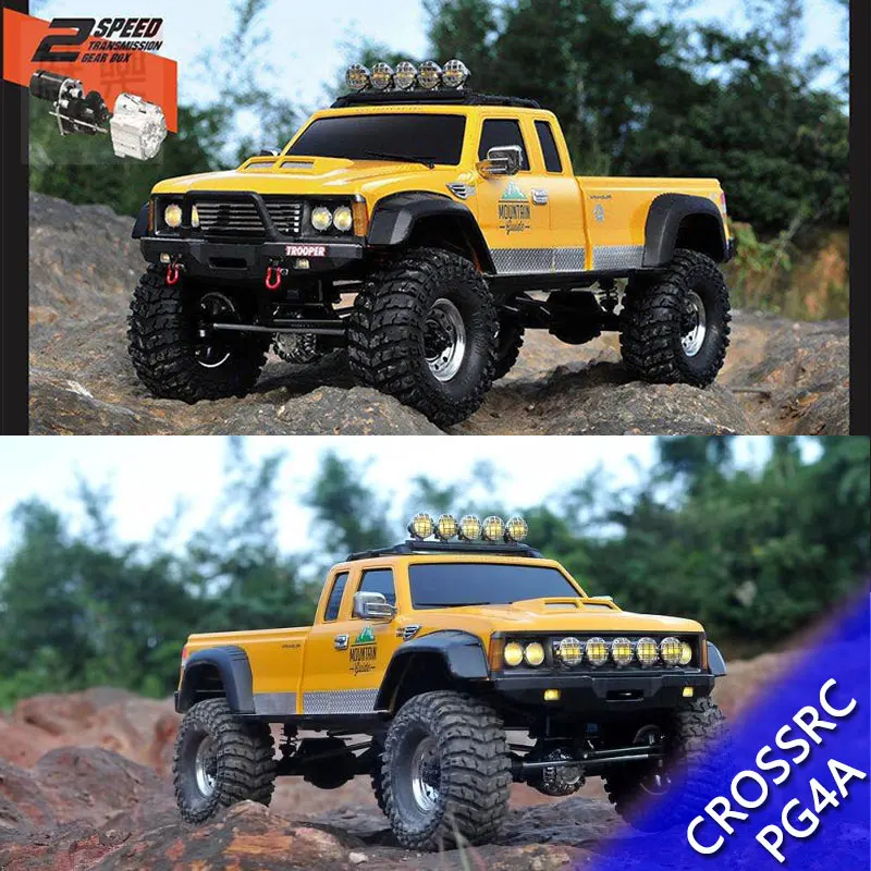 CROSSRC PG4A 1/10 Remote Control Electric Model Car Upgraded Pickup Climbing Car KIT Off road Vehicle