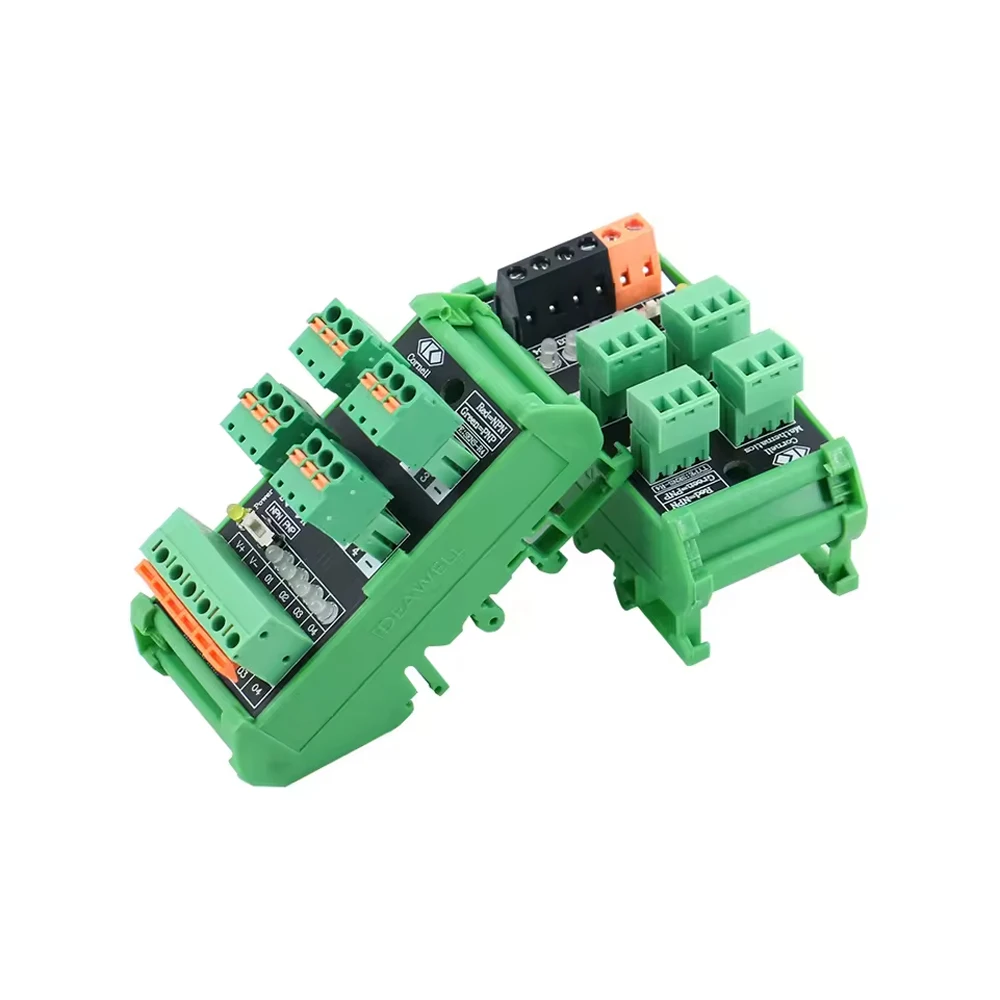 PLC وحدة الإدخال محطة كتلة 4 6 طريقة/قنوات الكهروضوئية القرب التبديل NPN PNP الاستشعار 3 أسلاك تحويل نقل المجلس #1