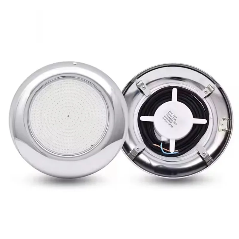 IP68 Resin Filled 35W Stainless Steel Underwater Light Wall Mounted Bulb Outdoor Projector Remote Control Submersible Pool Light