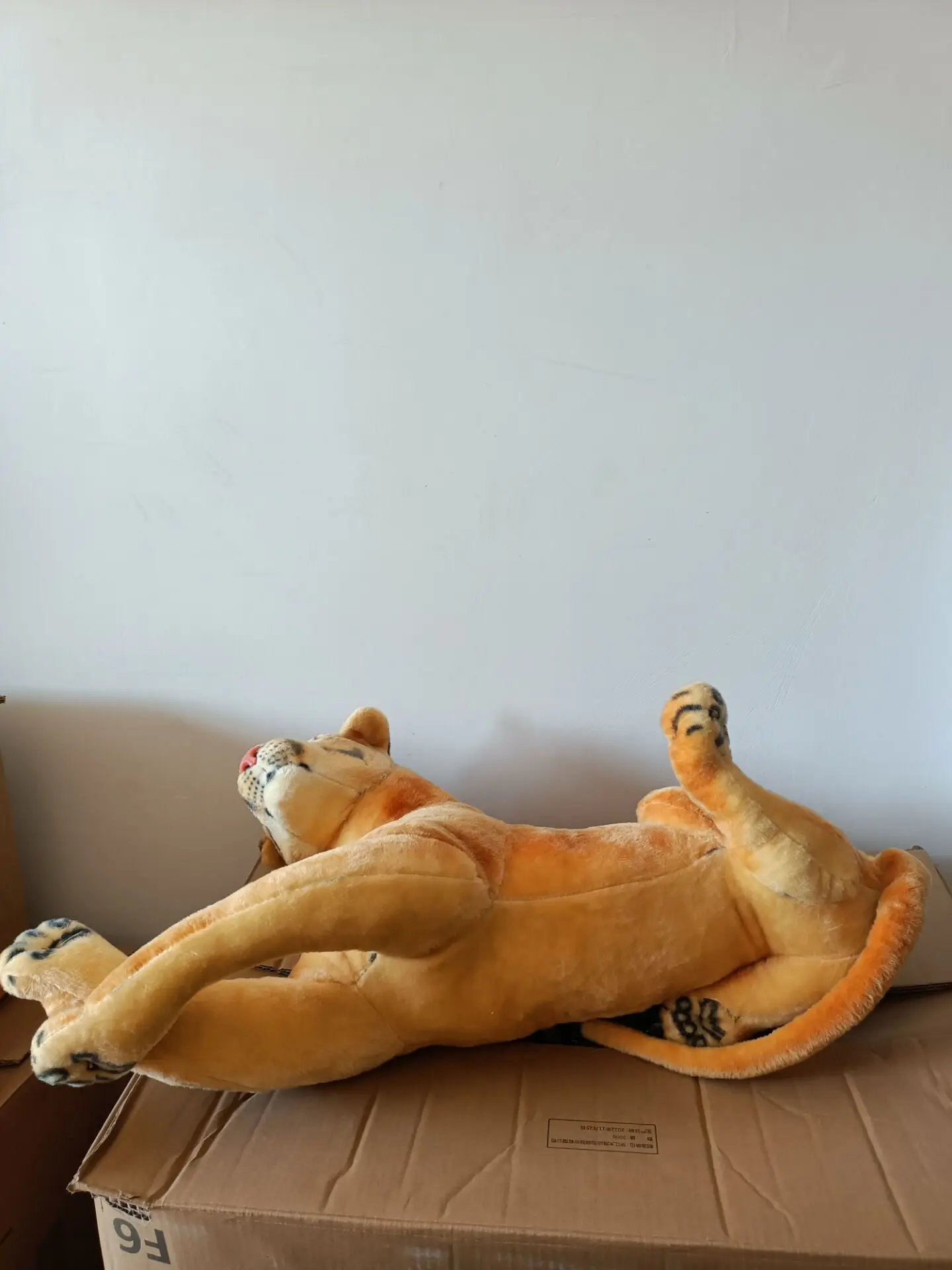 real life toy 60cm lying female lion plush toy soft doll birthday gift h2347