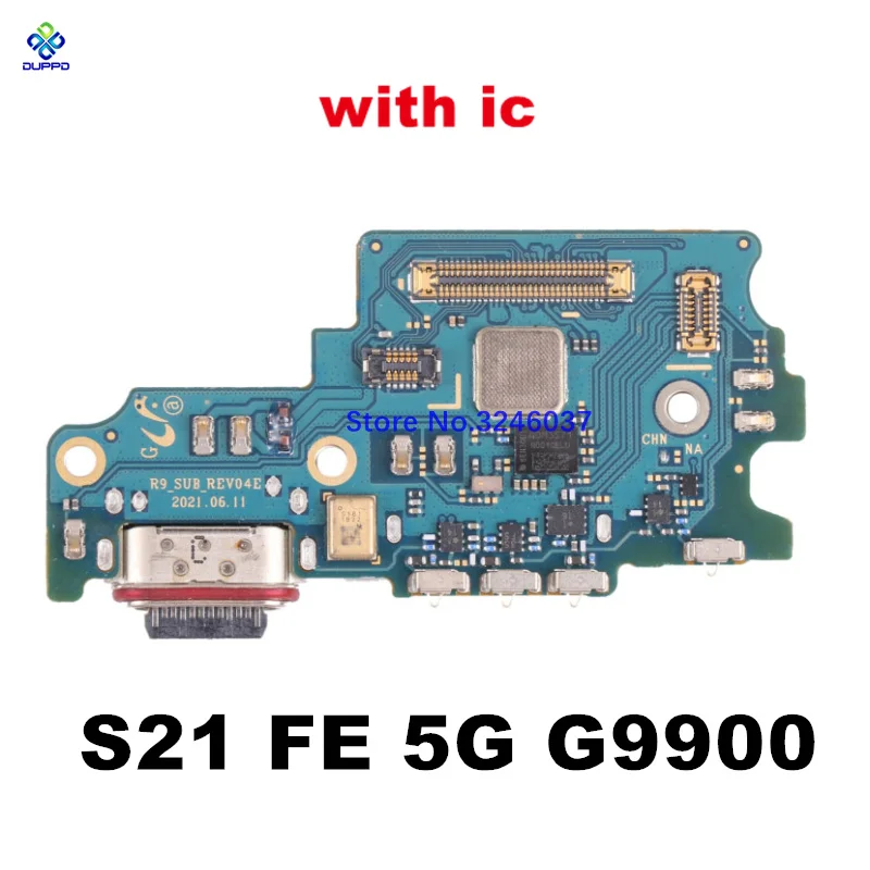 USB Charger Board Flex For Samsung Galaxy S21 FE 5G G990B G990E G9900 USB Port Connector Dock Charging Flex Cable