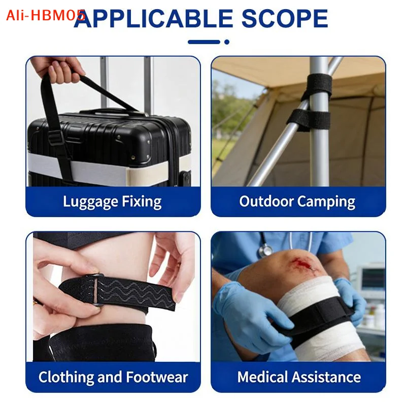 Picture 3: (HB05)Multifunctional Anti-Slip Strips Elastic Straps Multipurpose Adjustable Bundling Straps Reusable Loop Cinch Straps Cable