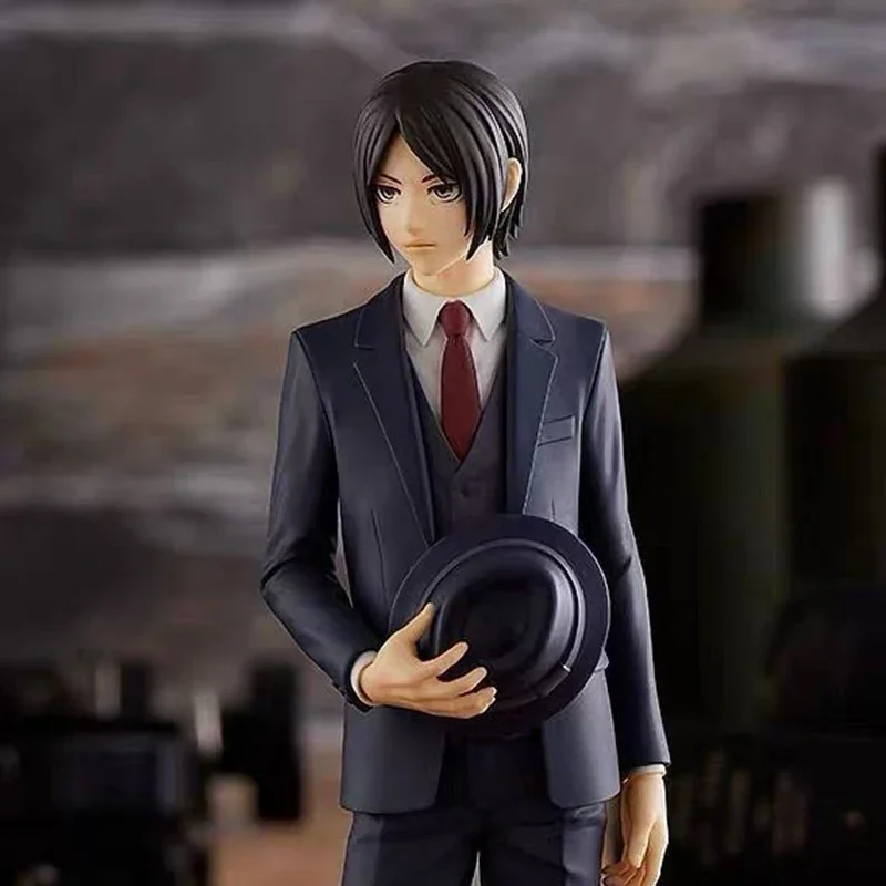 애니메이션 Levi Ackerman 피규어 세트 공격 타이탄 액션 피규어, GSC Eren Yaeger 피규어 모델, PVC 데스크탑 장식 장난감 선물