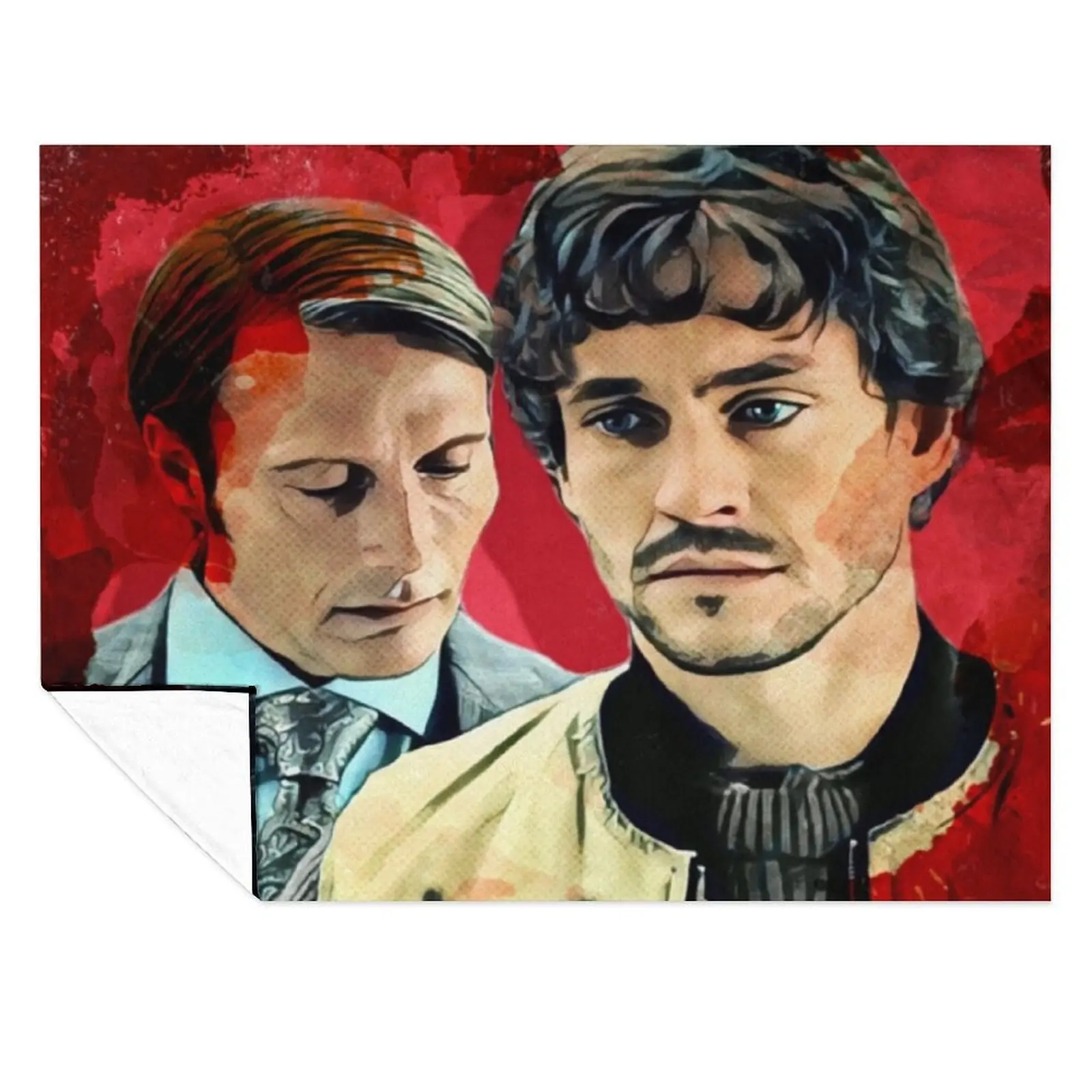 

Will and Hannibal, Murder Husbands Throw Blanket Warm Winter beds Comforter Blankets