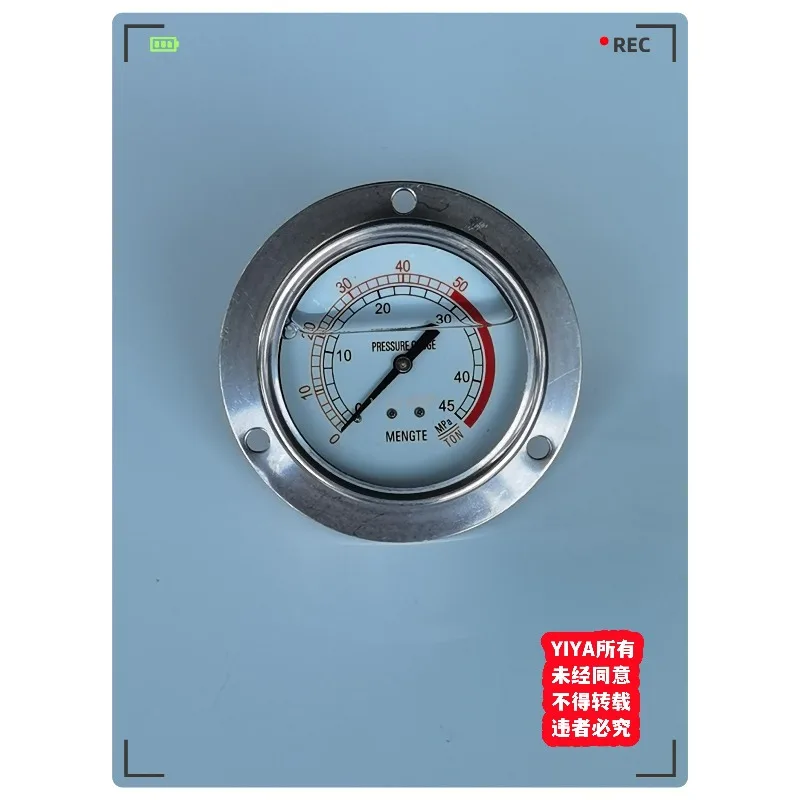 Down-acting press brake special machine tool accessories 3 "pressure gauge contains oil 0-125TON/0-45MPA