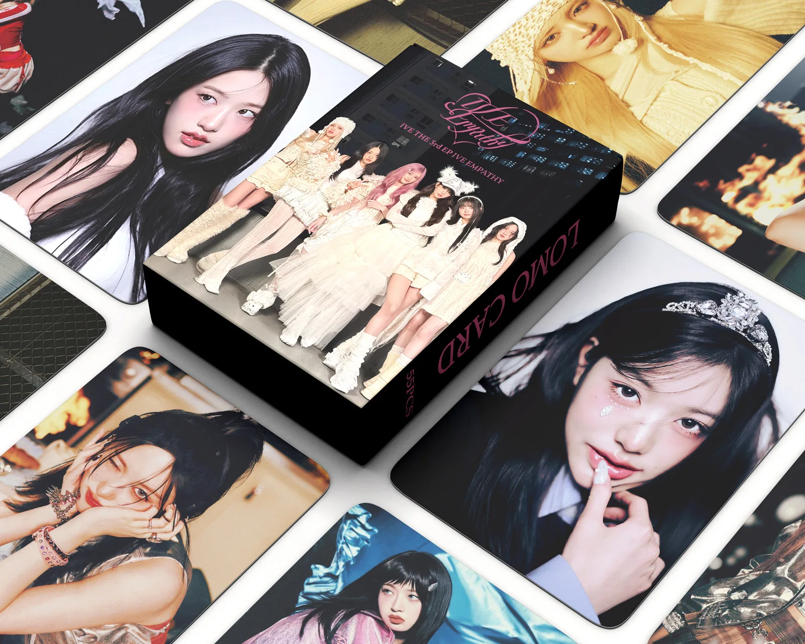 55 Tarjetas Mini ATTITUDE de Grupos de Chicas del K-pop, Tarjetas con Fotos de Celebridades, Tarjetas de Apoyo para Fans, Regalo Coleccionable