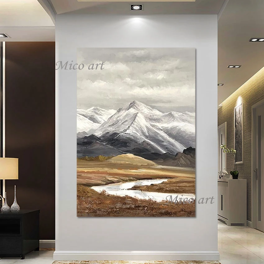 

Natural Scenery Wall Picture 3d Abstract Oil Paintings On Canvas Unframed Modern Art Oil Painting For Living Room Decoration