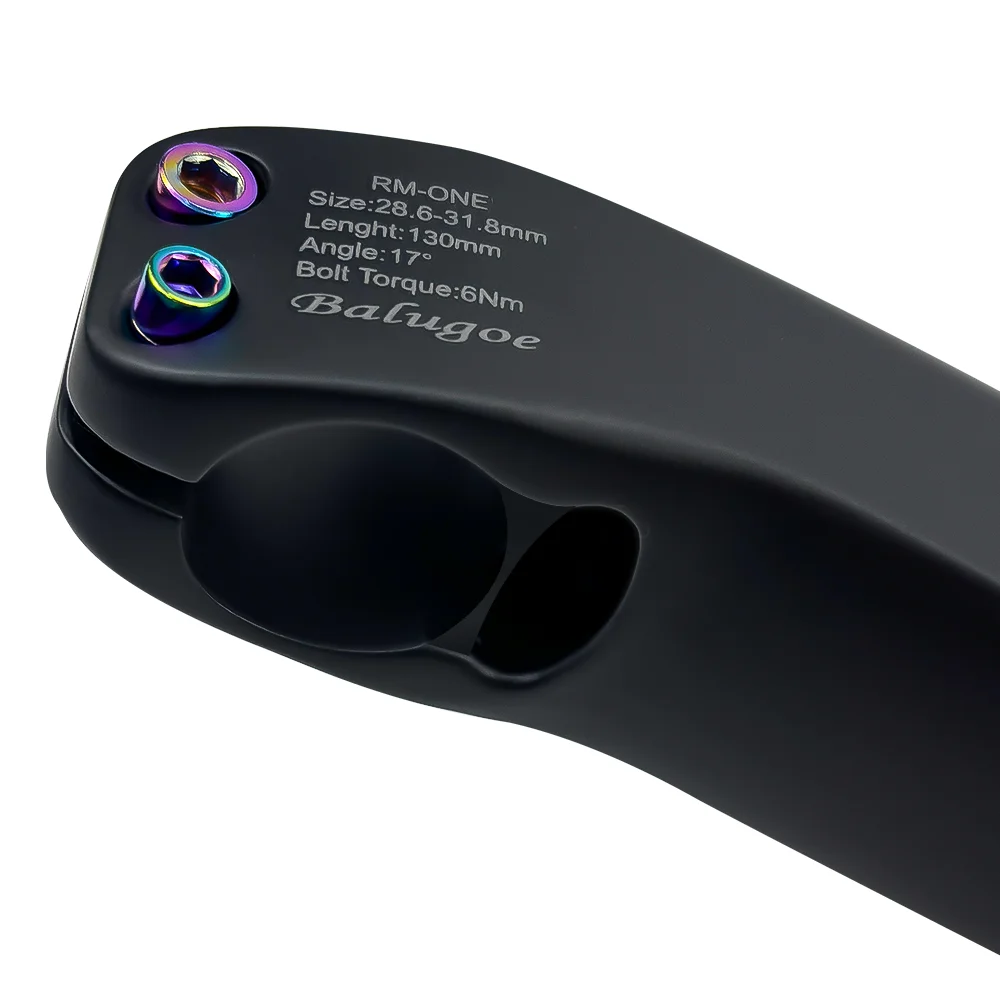 Interne Verkabelung, BALUGOE Carbon-MTB-Vorbau für Mountainbikes und Rennräder, Lenker, Lenkerstange, Lenker, Höhenverstellungsring 10/17 Grad. – Detail 15