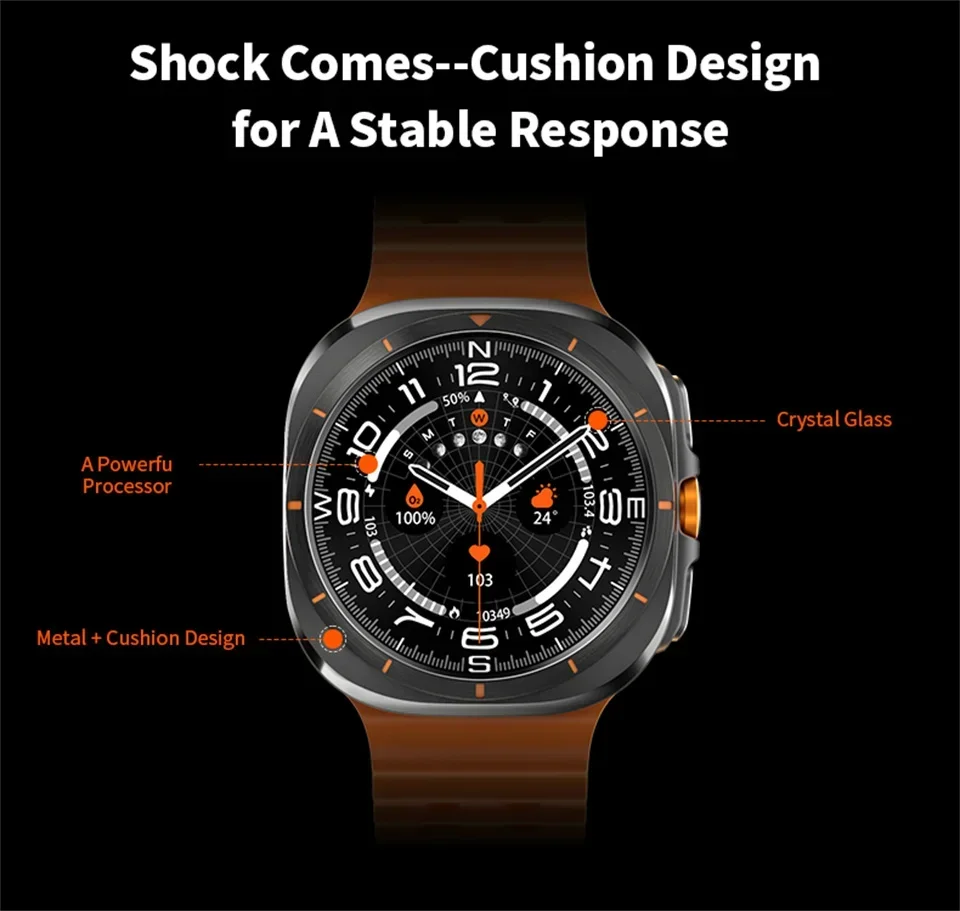 2024 New Watch 7 Ultra Smartwatch for Men & Women - AMOLED Screen. Multi-Function. Sports Fitness Tracker. Health Monitor.