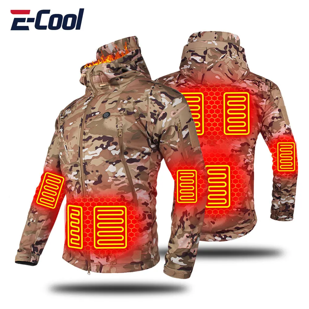 

Heated Jacket Men Women USB Heated Jacket Tactical Softshell Winter Warm Fishing Clothing Skiing Hiking Camping Windbreaker