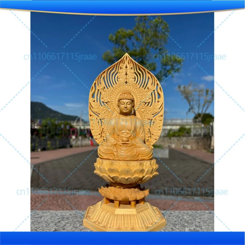 

Solid Wood Large Guanyin Statue, Modern Art, Hand-carved, Chinese Buddha Statue, Home Feng Shui Decoration