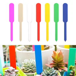 100pcs Garden Plant Labels Waterproof Plastic Labels Nursery Markers Flower Pot Seedlings Signs DIY Gardening Decorating Tools