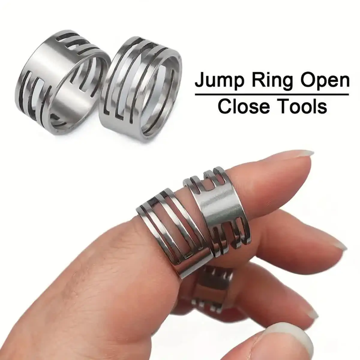 1/3/5pcs Stainless Steel Ring Opener Split Jump Rings Closing Finger Tool For DIY Jewelry Making Bead Pliers Opening Helper Tool