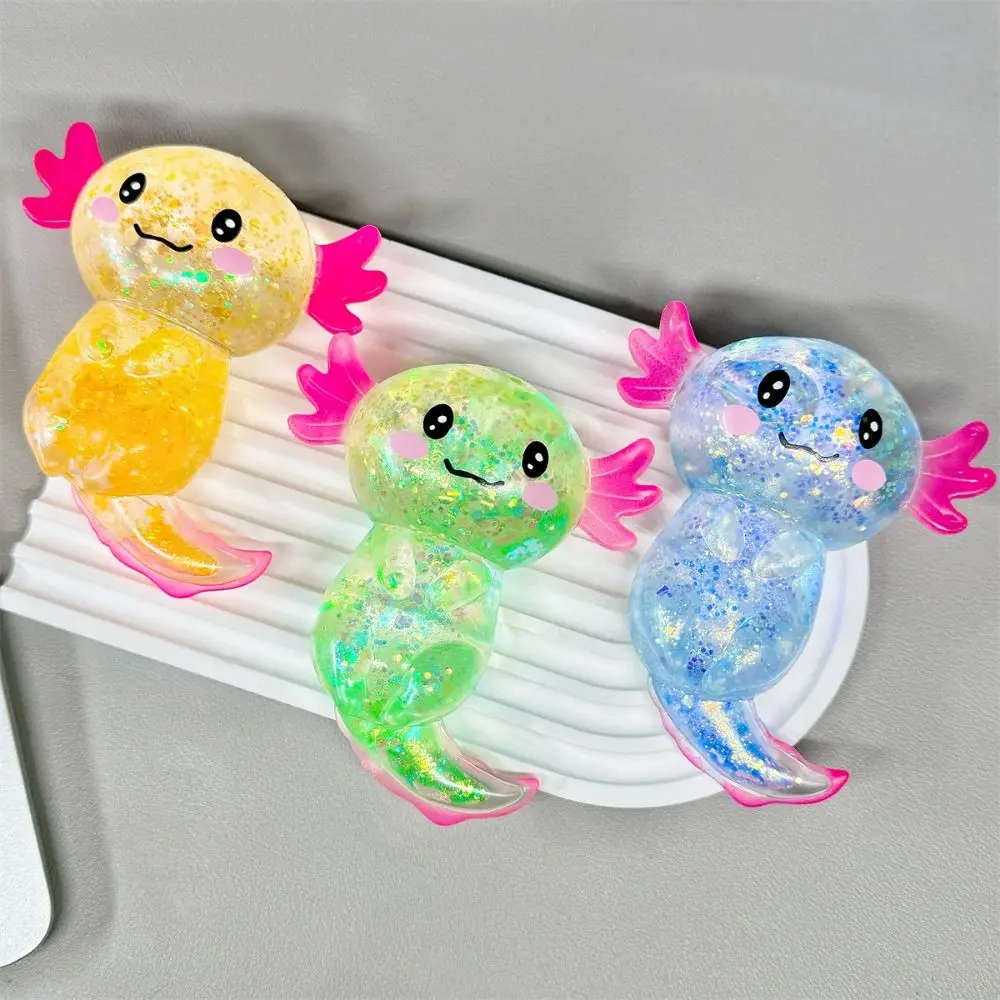 Fun Squeeze Maltose Fidgets Slow-rebound Elasticity Salamander Squishy Handmade Portable Stretchy Axolotl Squeeze Squishy