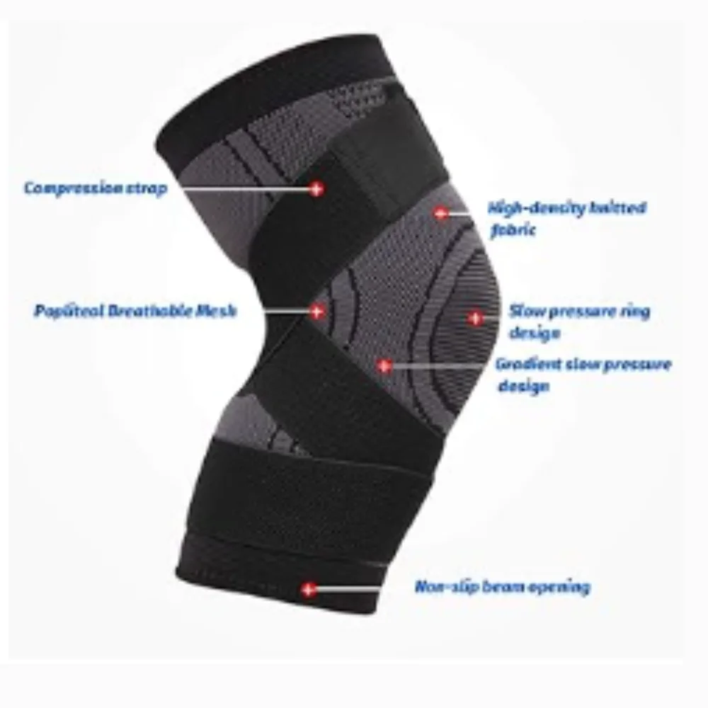 1PCS M Knee Pads Sports Pressurized Elastic Kneepad Support Fitness Brace Medical Arthritis Joints Protector