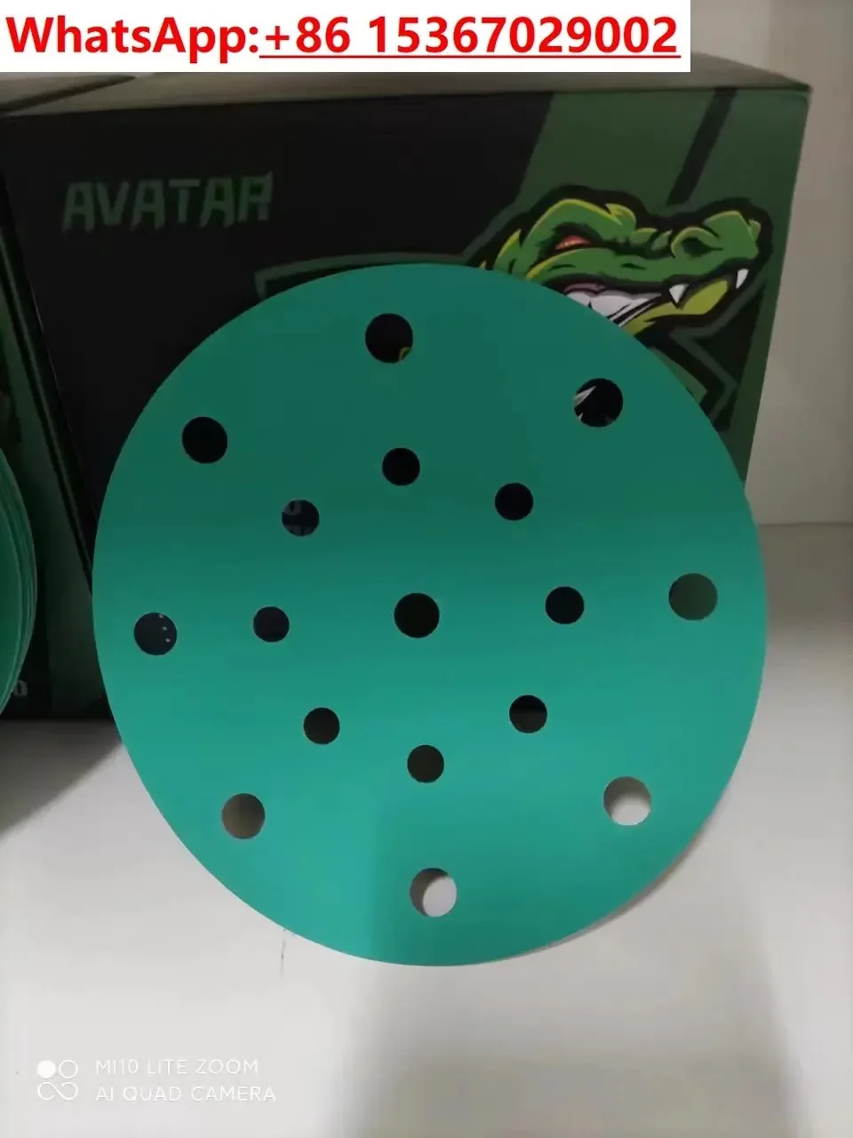 Sanding paper 5 inches 6 holes 6 holes 17 holes sanding sandpaper self-adhesive round backing sandpaper