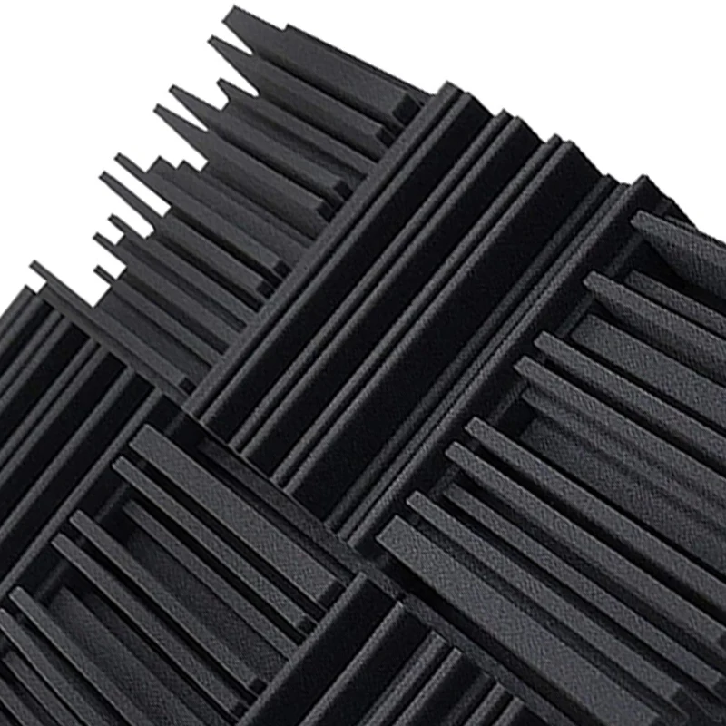 ABUP-24Pcs Studio Acoustic Foam Panels Soundproof Sponge Drum KTV Room Absorption Treatment Polyurethane Wall Sound Foam Pad