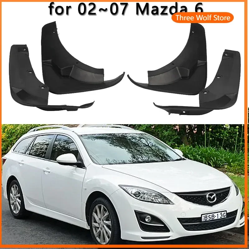 

for Mazda 6 Mazda6 GG 2002 2003 2004 2005 2006 2007 Wagon Mud Flaps Splash Guards Mudguards Fender Flare Car Styling Accessories
