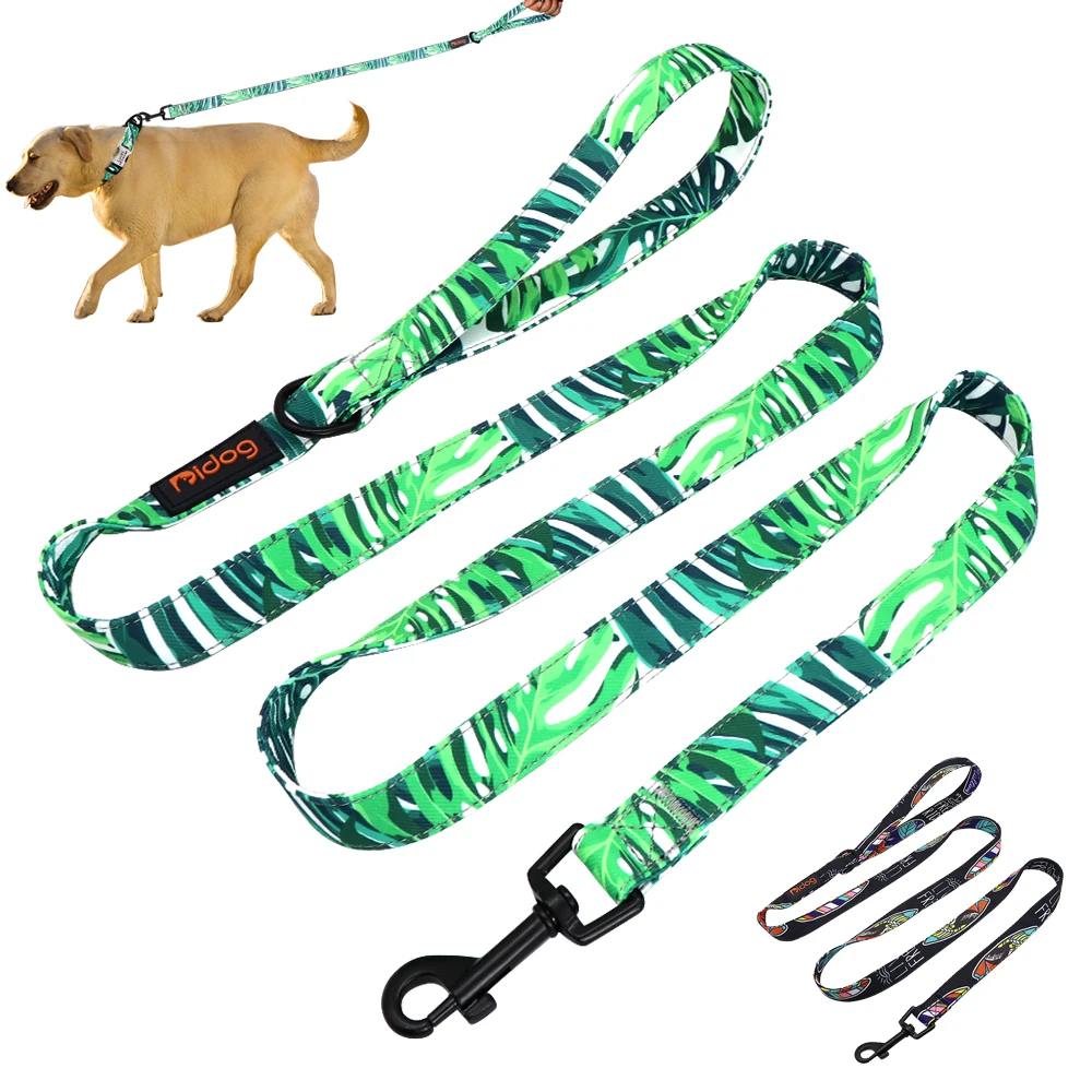 150cm Nylon Dog Leash Colorful Print Dogs Cat Lead Rope Pet Belt Leashes for Dogs Cats Walking Training French Bulldog Pug