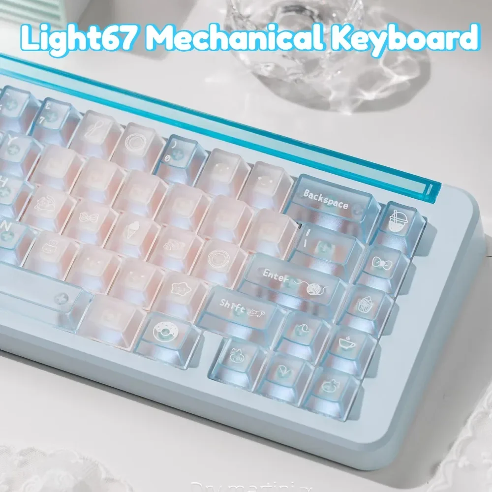 SUMREDA LIGHT67 Mechanical Keyboard Kit With Lightbox Custom Wireless Tri-mode Gasket RGB Hot-Swap Esports Keyboard Accessories