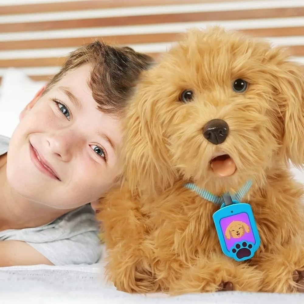 Plush Interactive Dog Toy for Boys and Girls, Loveable and Lifelike Companion Pet, Plush Interactive Toy Figures Dog