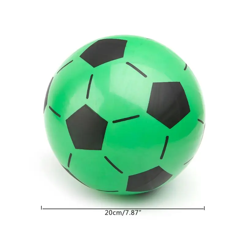 Pelotas fútbol inflables para niños, Mini pelota entrenamiento PVC para patio juegos, juguete para actividades en interiores y exteriores, 20cm/7,87