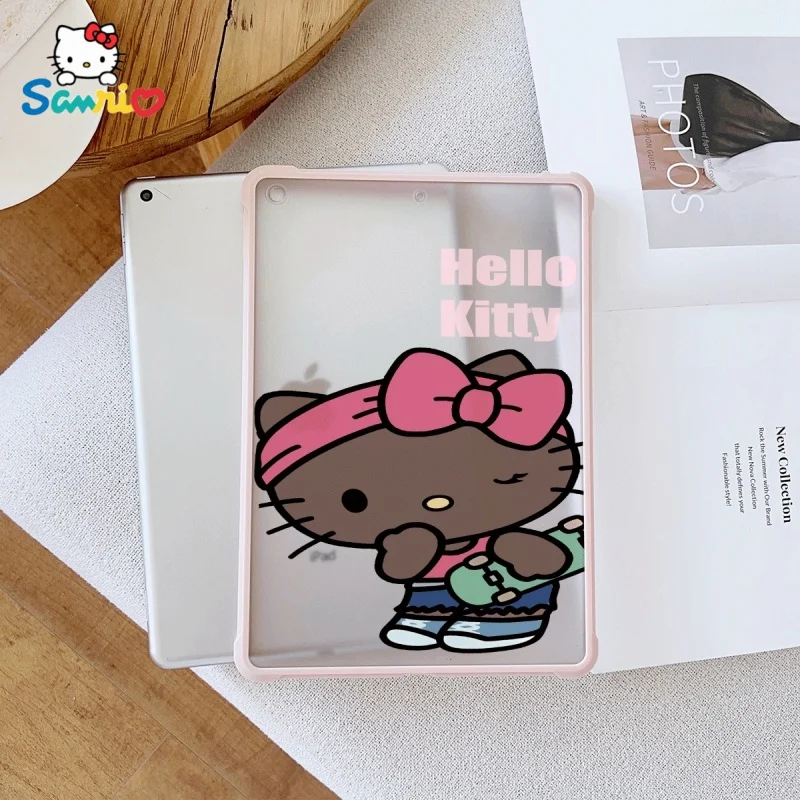 

Прозрачный чехол Sanrio Hello Kittypattern Pink для iPad, подходит для iPad Pro 2022/2024, iPad Air 3/5, iPad Mini 6, iPad 6/10