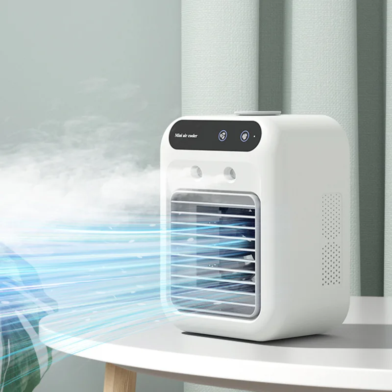 

USB Wireless Portable Air Conditioner Mini Air Cooler Fan 500ml Ice Water Spray Humidifier For Home Air Conditioning Mist Fan