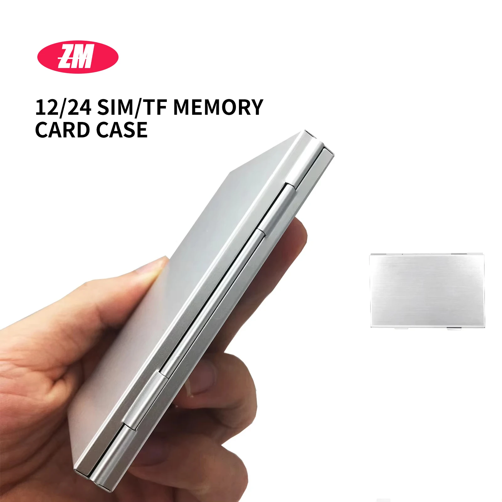 12/24-Slots-NANO+1-Slot-Card-Pin Aluminum Portable SIM Micro Pin SIM Card Nano Memory Card Storage Box Case Protector Holder