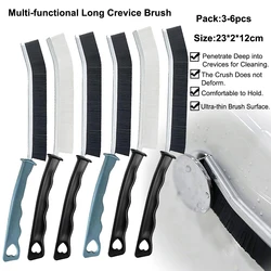 3-6Pcs Hard Bristle Crevice Cleaning Brush for Household Use Bathroom Kitchen Scrub Brush for Shower Tile Skinny Gaps Clean Tool