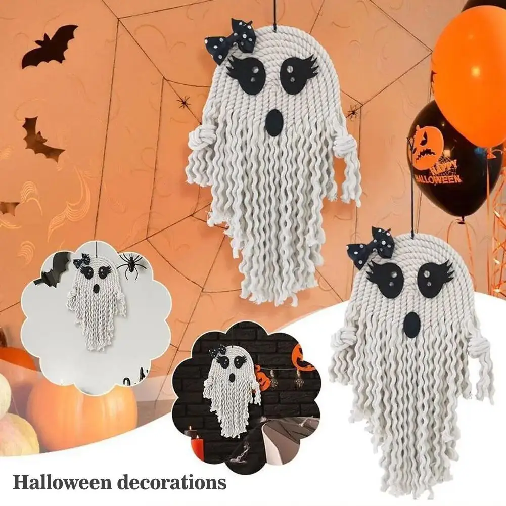 

Halloween Ghost Hanging Decorations Halloween Hanging Wall Light Tree Ghosts Window Scary Up Flying White Cute Ornament V7E8