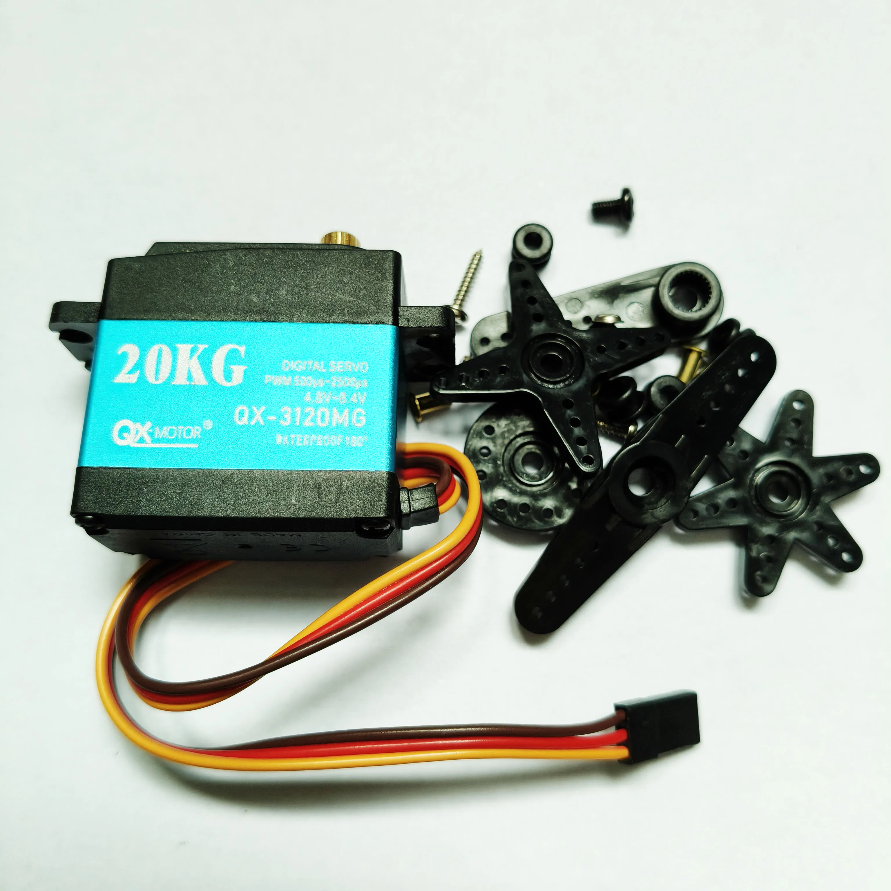 Wodoodporne serwo QX o wysokim momencie obrotowym 35kg 30KG 25KG 20KG, szybkie serwo cyfrowe z metalowymi przekładniami, serwo baja do samochodów RC w skali 1/8 1/10