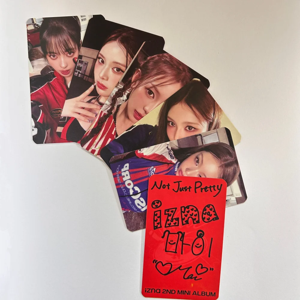 6개/세트 KPOP 아이즈나 새 앨범 'Not Just Pretty' HD 포토카드 코코 마이 사랑 사에비 준게운 지민 로모 카드 팬 컬렉션