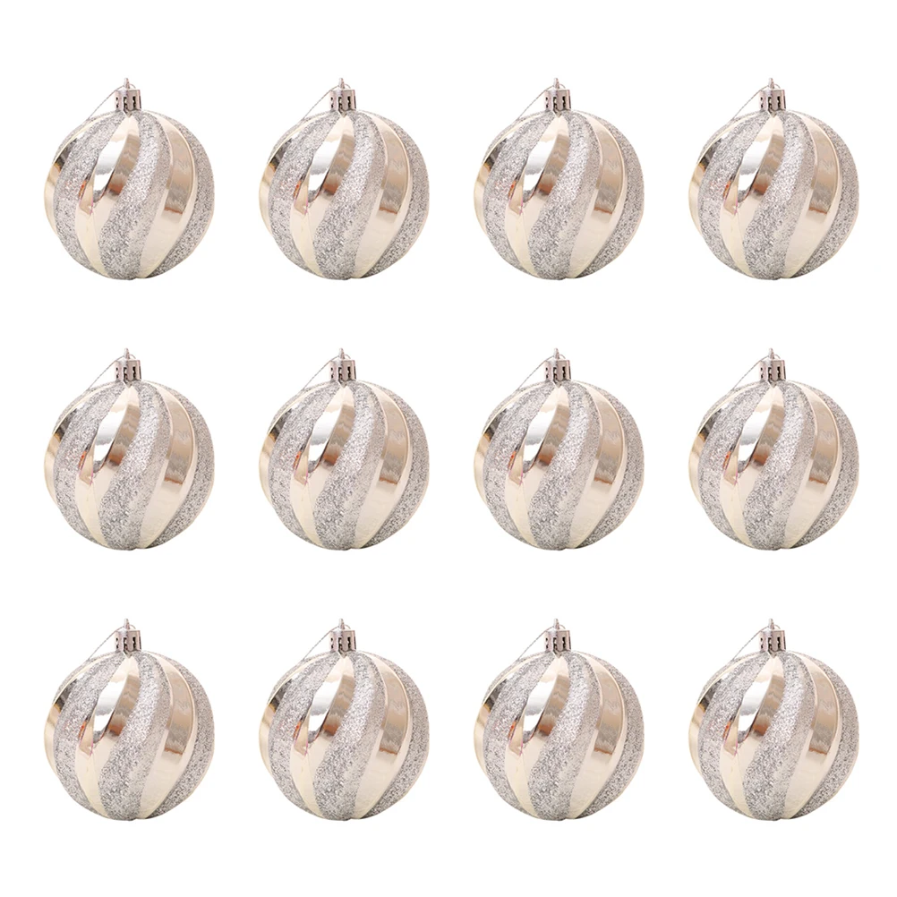 

12 Pcs Holiday Home Decor Christmas Tree Decorations Ball Pendant Hanging Pendants for