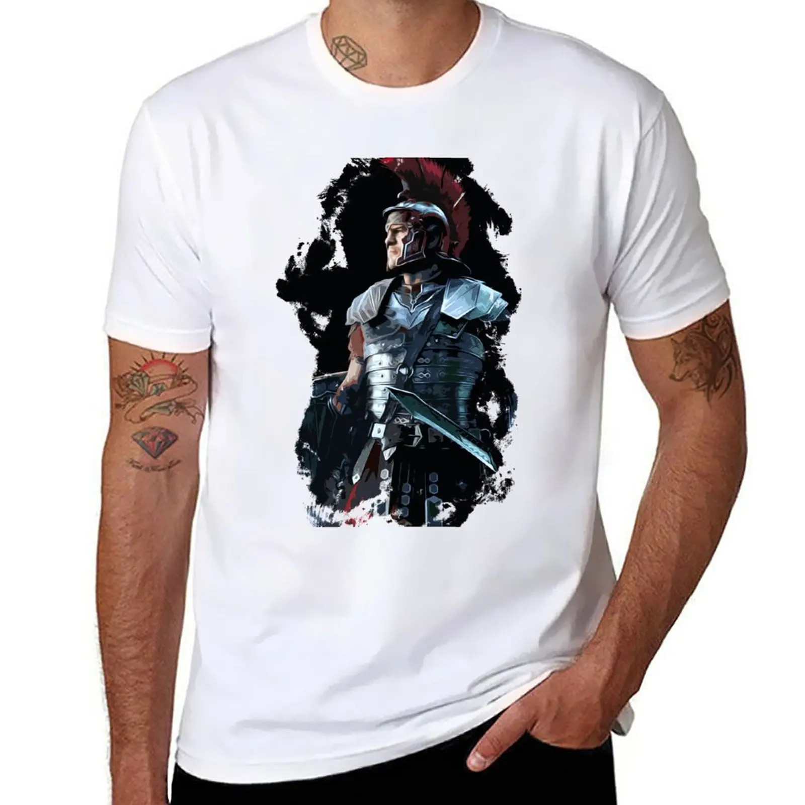 New Ancient Roman Centurion T-Shirt black t shirts Blouse korean fashion funny t shirts Men's t-shirt