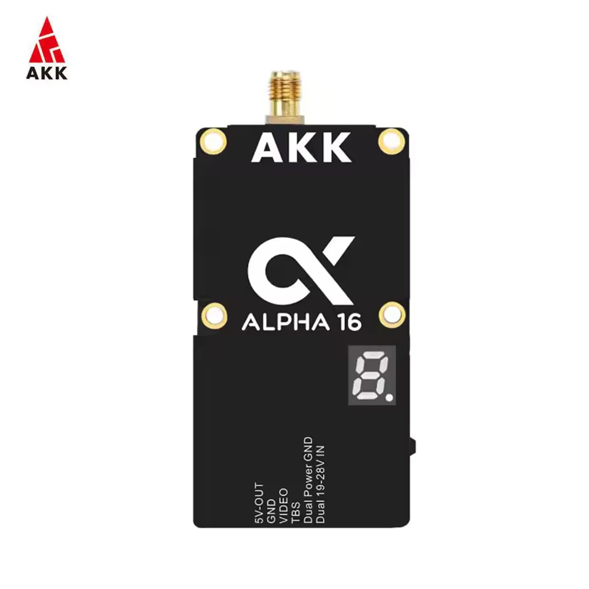 AKK ALPHA 16 16W/8W/5W/3W/1W/25mW 4.9G-6 جيجا هرتز نطاق عريض للغاية 96CH FPV VTX صوت ذكي طويل المدى