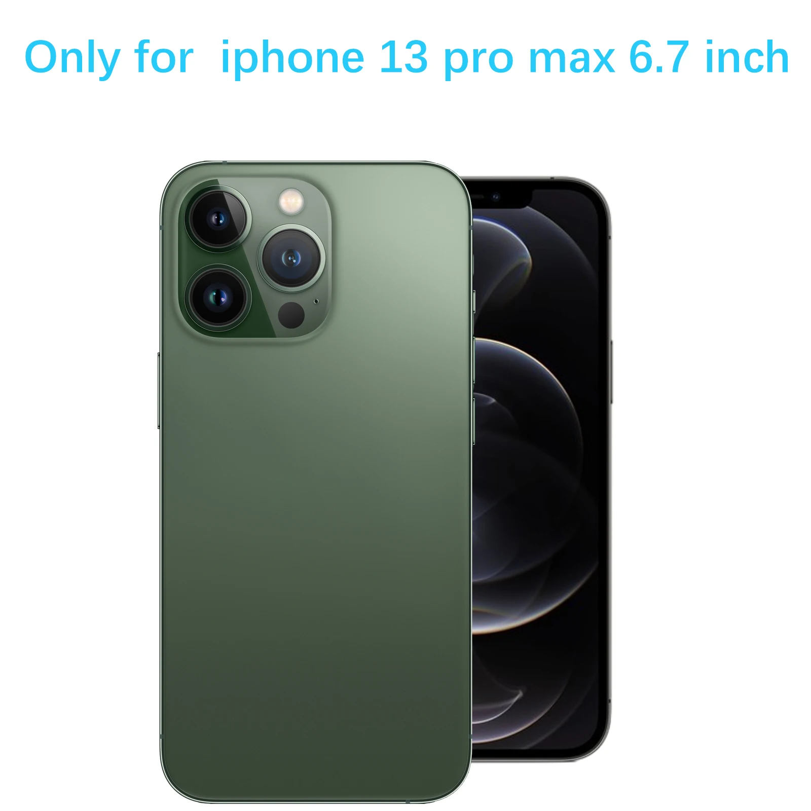 استبدال الزجاج الخلفي OEM لهاتف IPhone 13 Pro Max (6.7") - يتضمن مجموعة أدوات لاصقة وإصلاح على الوجهين المثبتة مسبقًا