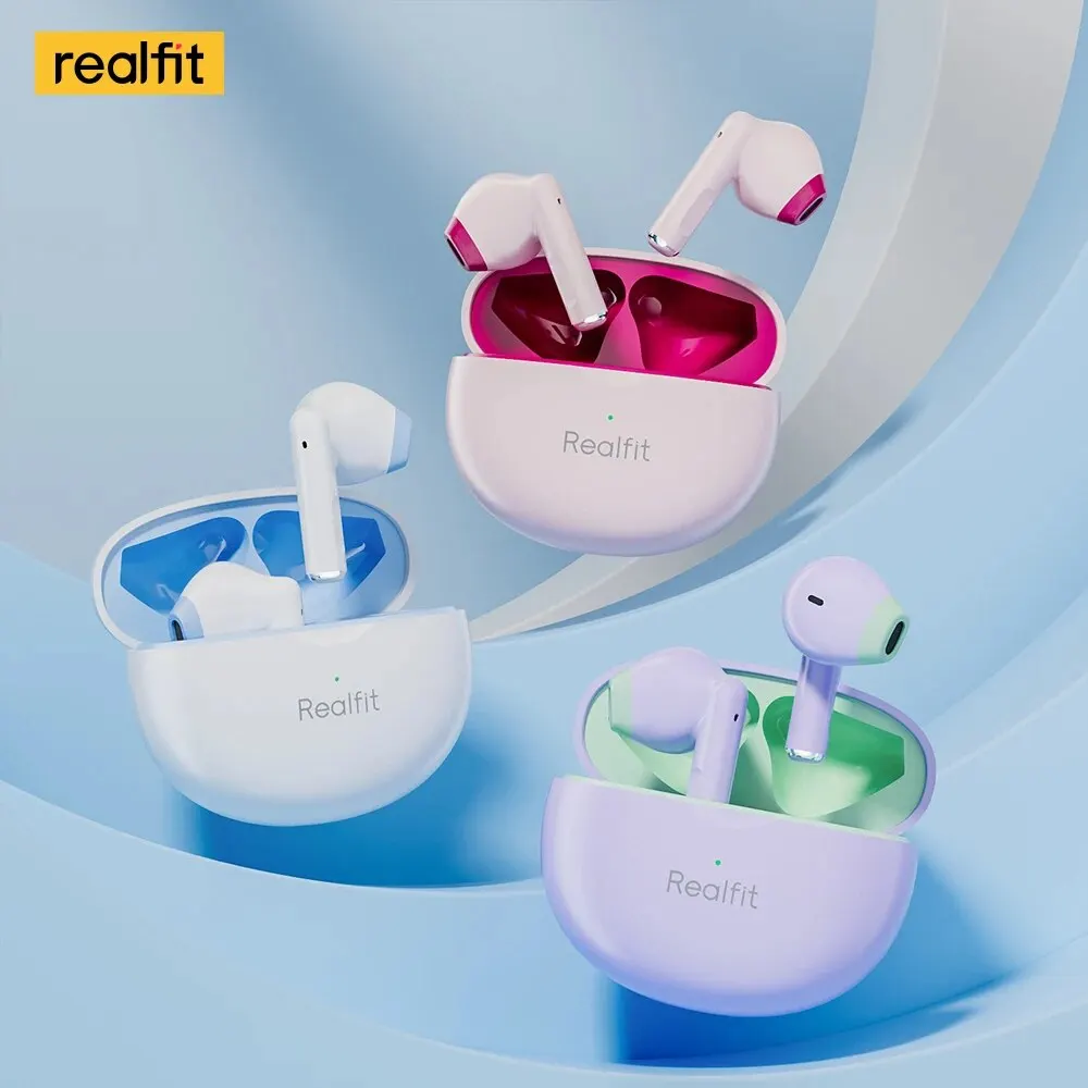 Realfit F2 Bluetooth Távbeszélőkagyló kiváló HIFI minőségű TWS Szikratávirát earbuds Nagybani számára lenovo LP40 GM2 Menő xiaomi realme