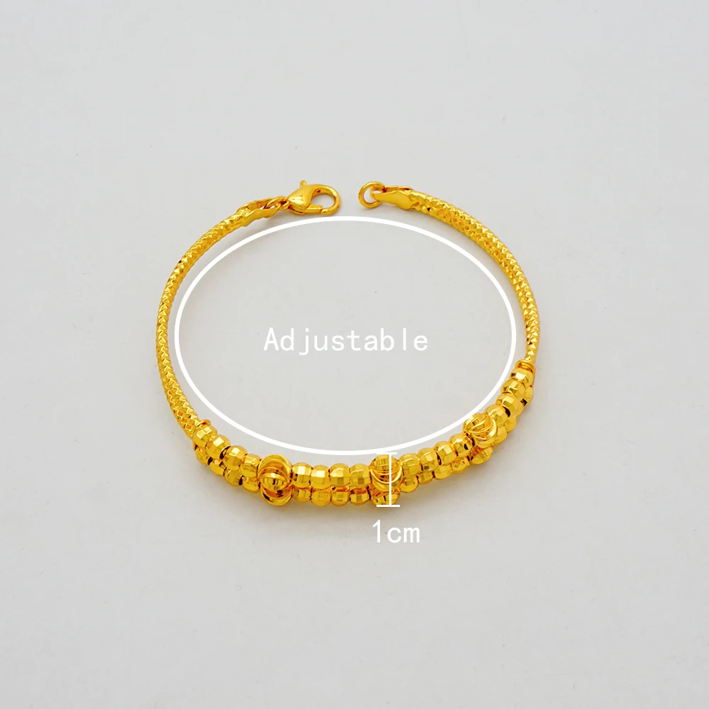 Luxus klassische Kupfer Gold Farbe Armband Dubai Saudi trend ige Armreif für Braut Armband arabischen Schmuck – Detail 17