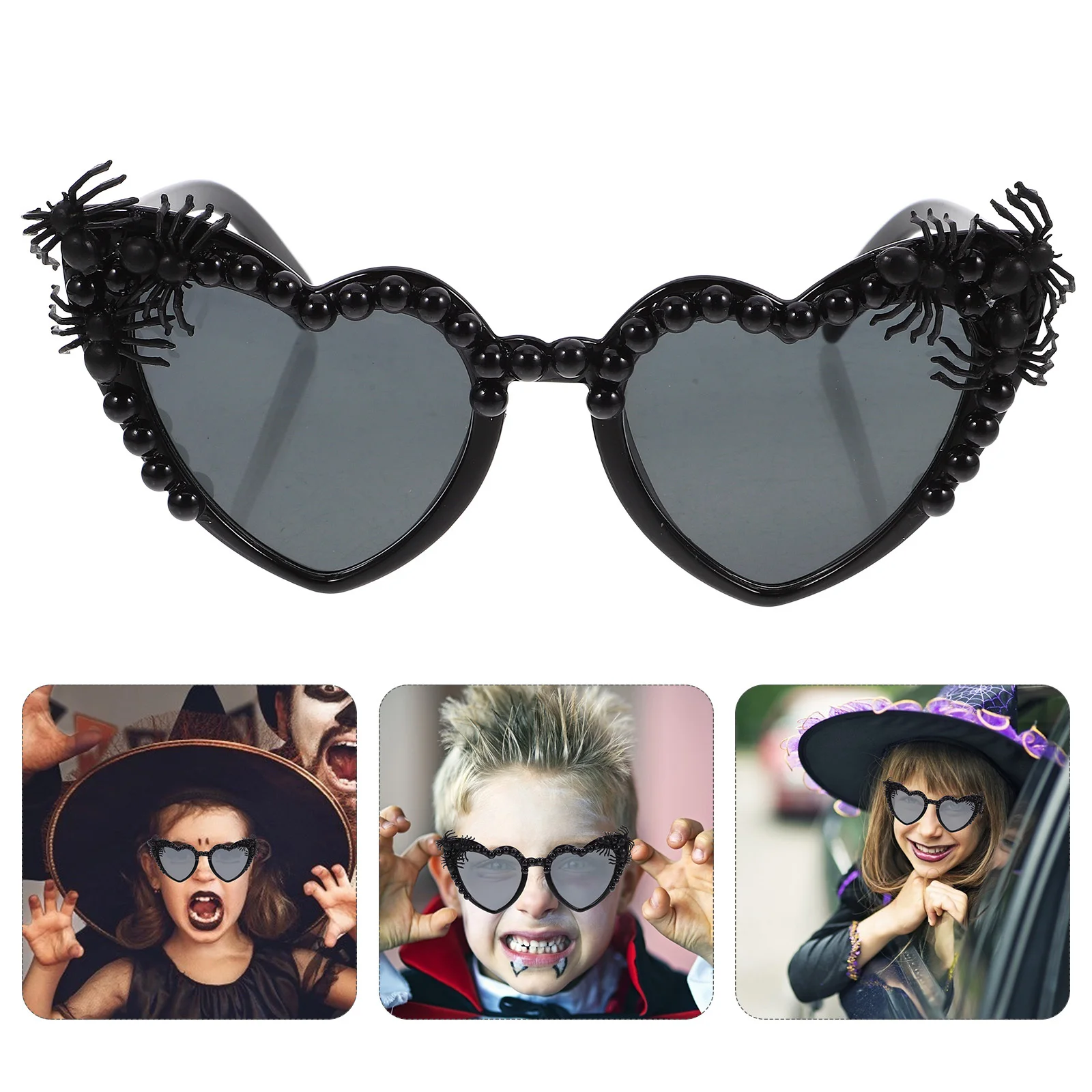 

Очки на Хэллоуин, стиль сердца-паука, легкие праздничные очки, реквизит, костюм на Хэллоуин, очки, забавные очки, декор
