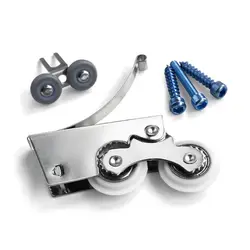 1 Set Sliding Door Roller Double Wheel Wardrobe Door Pulley Silent Sliding Wheel Casement Pulley Cabinet Sliding Wheel Hardware