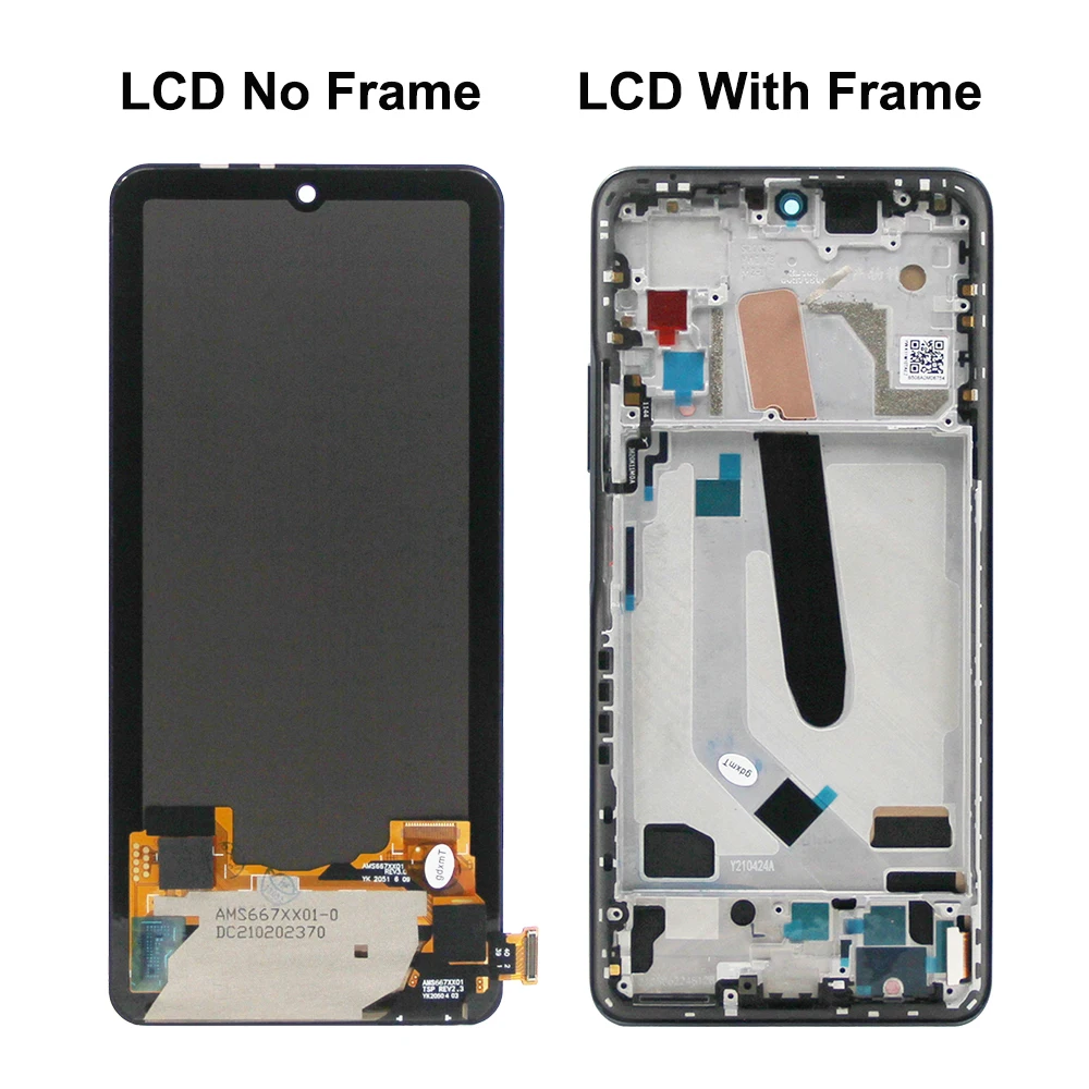 6.67\'\' AMOLED Screen for Xiaomi Poco F3 Lcd Display Touch Screen Digitizer with Frame Replacement for Poco F3 M2012K11AG