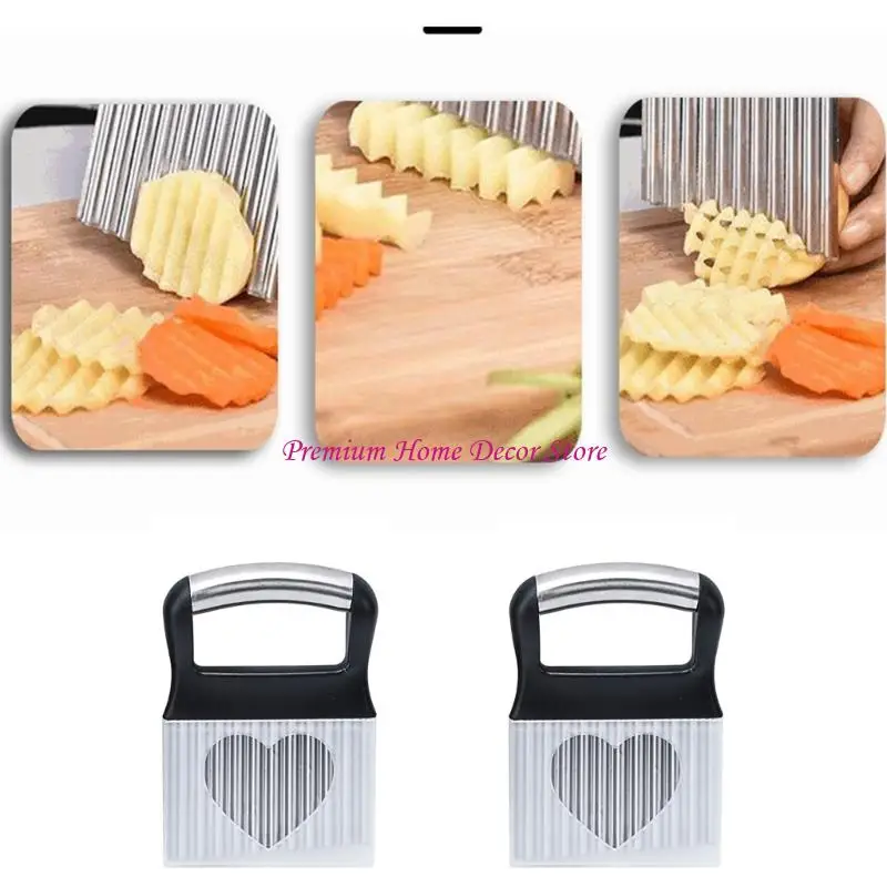 

Stainless Steel Kitchen Slicer With Wavy Blade Design For Vegetables Cutting JOMD