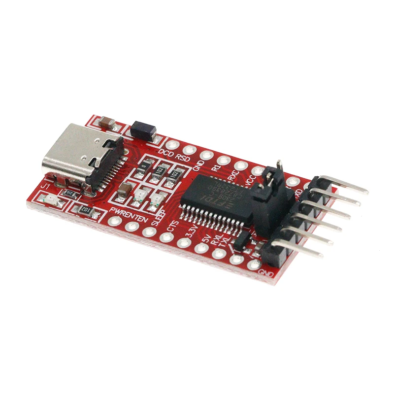 FT232RL FTDI Type-C to TTL Serial Converter Adapter Module 3.3V 5.5V FT232R Breakout Mini USB to TTL Adapter Board for Arduino