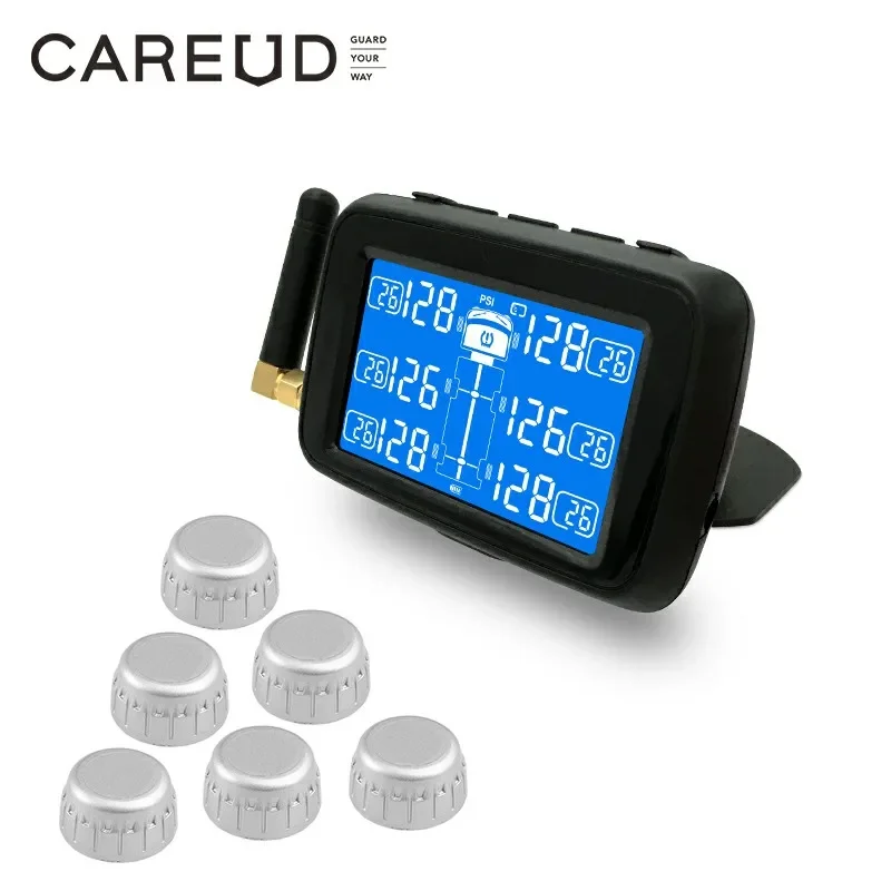 2025 venda imperdível caminhão leve, reboque, ônibus tpms, suporte para sistema de monitoramento de pressão de pneus de seis rodas