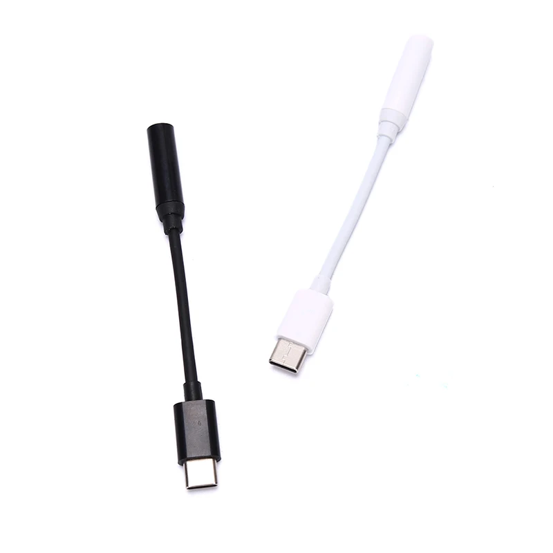 Type-C To 3.5mm Earphone Cable Adapter Type C Male To 3.5 AUX Audio Female Jack